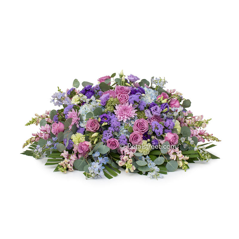 How to green a casket spray -   Casket flowers, Casket sprays,  Funeral flower arrangements