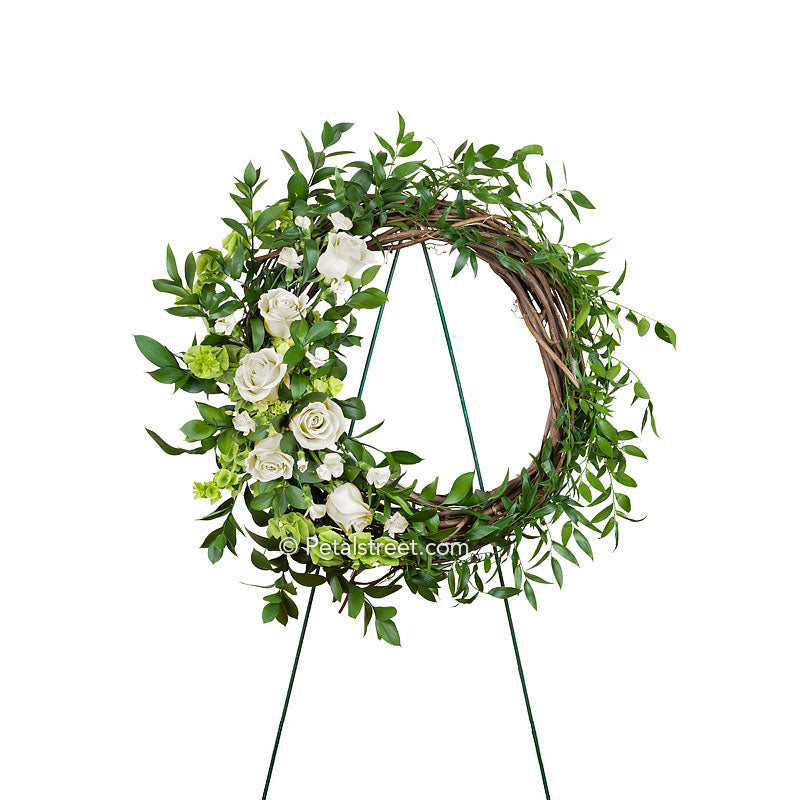 Oasis Arrangement and Mixed Ring Wreath